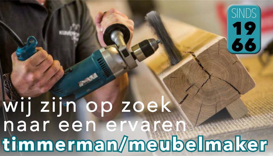 timmerman meubelmaker gezocht